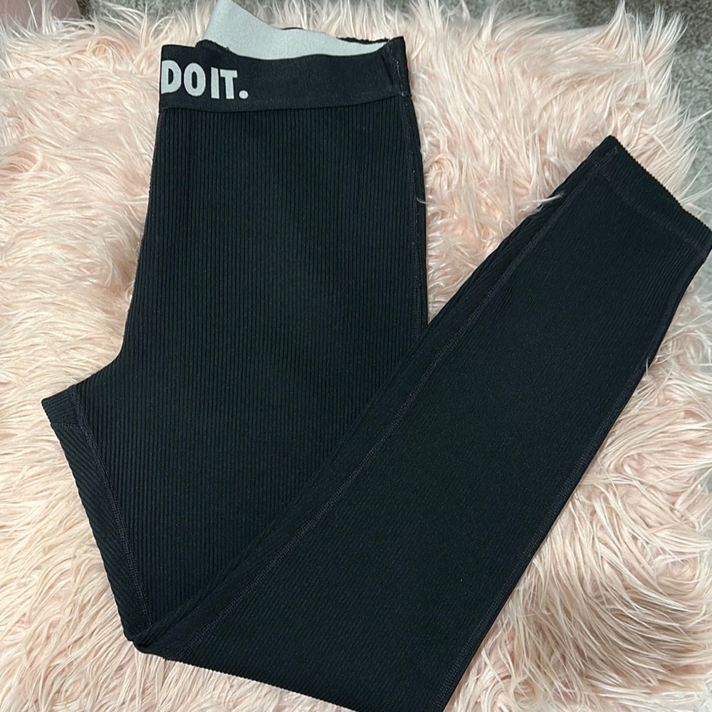 Nike Black and Gray Leggings